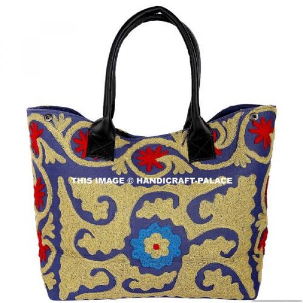 INDIAN SHOULDER BODY BAG SUZANI HAND EMBROIDERED WOMEN HOBO TOTE HAND BAG BEACH #1 image