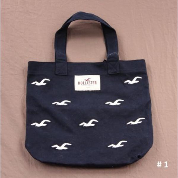 Hollister Womens Vintage School Book Beach Bag Tote Canvas by Abercrombie NWT! #2 image