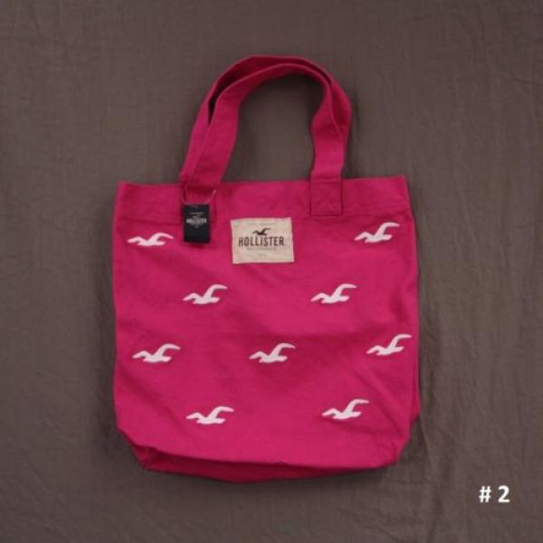 Hollister Womens Vintage School Book Beach Bag Tote Canvas by Abercrombie NWT! #3 image