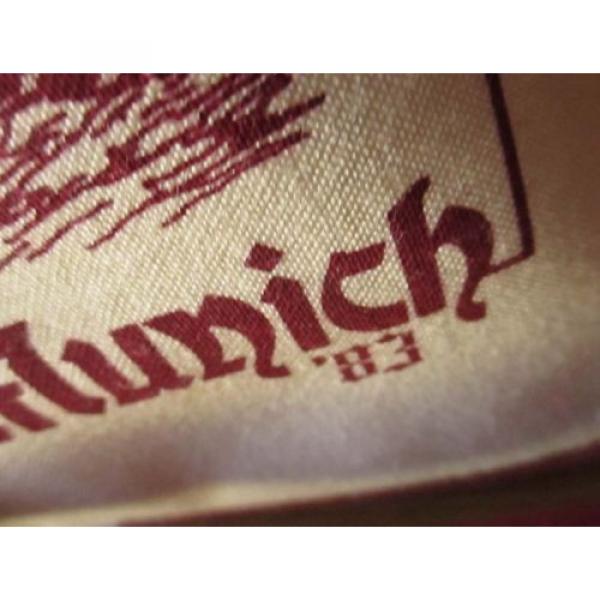 Vtg 80s MUNICH GERMANY PRINT Cotton Canvas Shoulder Weekend Gym Beach Tote Bag #3 image
