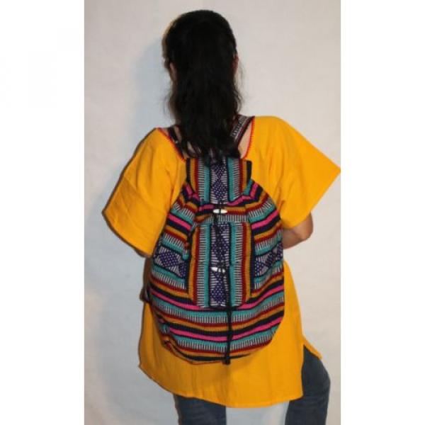 Beach Mexican Hippie Baja Tote Ethnic Backpack Indian Bag, Blanket Purse #2 image