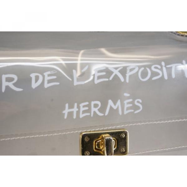 Authentic HERMES KELLY VINYL Beach Hand Bag SOUVENIR DE L&#039;EXPOSITION 1997 887f22 #5 image