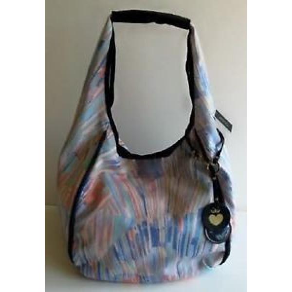 Juicy Couture Womens Multicolored Canvas Slouch Hobo Beach Bag YHRUS361 NWT #1 image