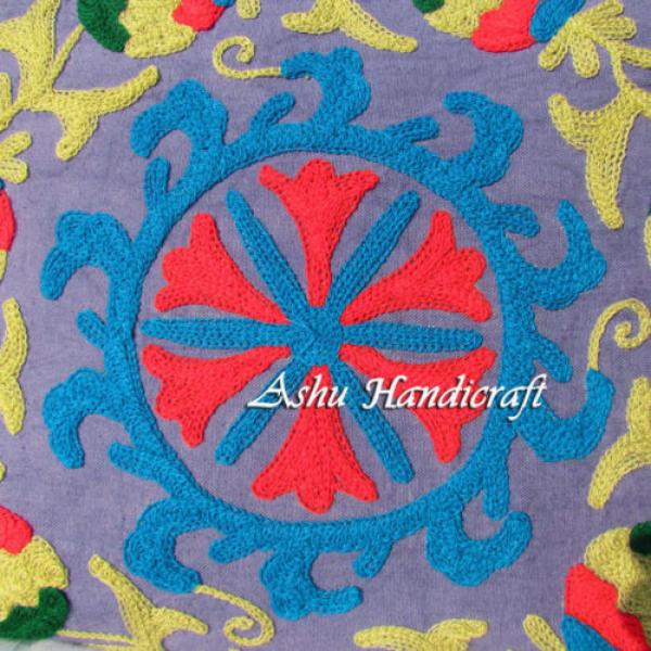 Indian Cotton Embroidery Suzani Handbag Woman Tote Shoulder Bag Beach Boho Bag v #3 image