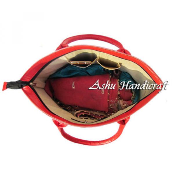 Indian Cotton Embroidery Suzani Handbag Woman Tote Shoulder Bag Beach Boho Bag C #4 image