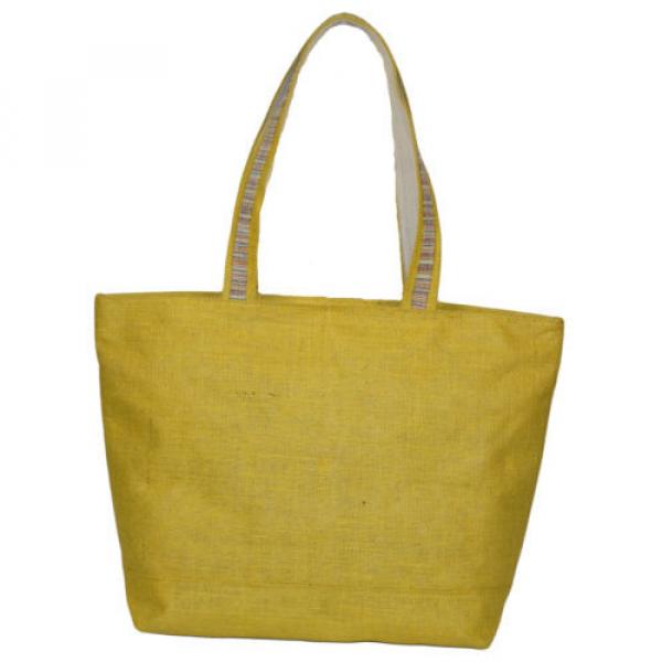 hippie-boho-bag-natural-burlap-bag-jute-shoulder-bag-tote-handbag-beach-ba #2 image