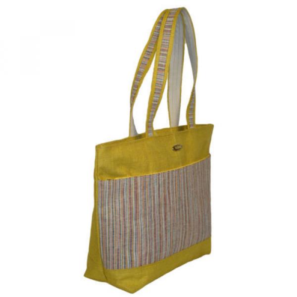 hippie-boho-bag-natural-burlap-bag-jute-shoulder-bag-tote-handbag-beach-ba #3 image