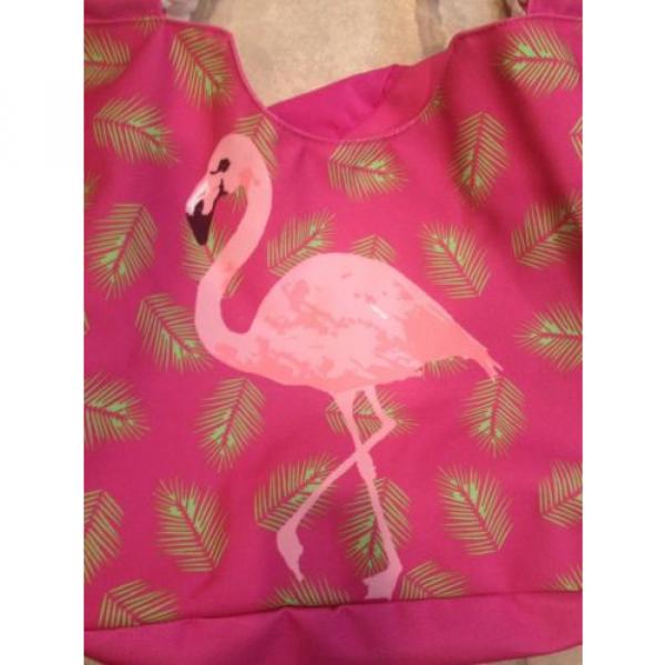 Adorable Flamingo Pink Beach Bag Tote #2 image