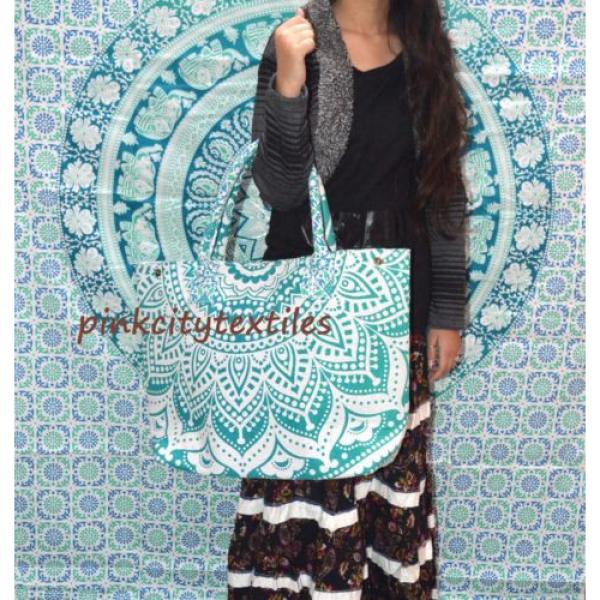 Indian Handbag Women Gypsy Bag Mandala Ombre bag Shopper Bag Carry bag Beach_bag #3 image