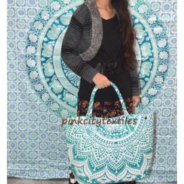 Indian Handbag Women Gypsy Bag Mandala Ombre bag Shopper Bag Carry bag Beach_bag #4 image