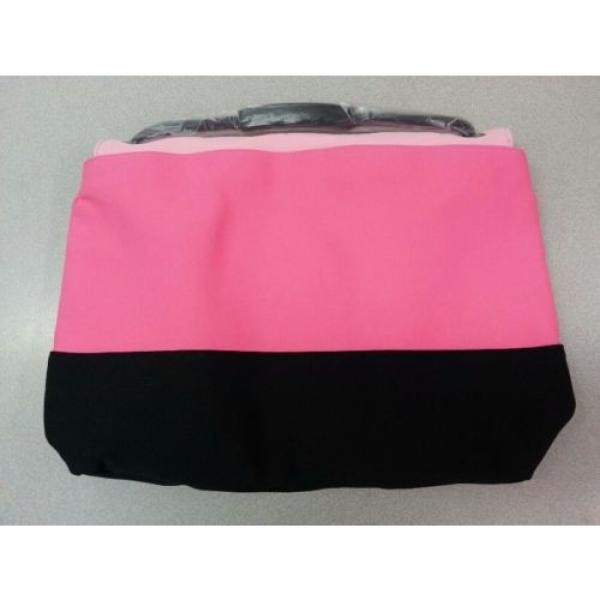 Victoria&#039;s Secret Pink/Black Beach Cooler Insulated Tote Beach Bag 2016 #2 image