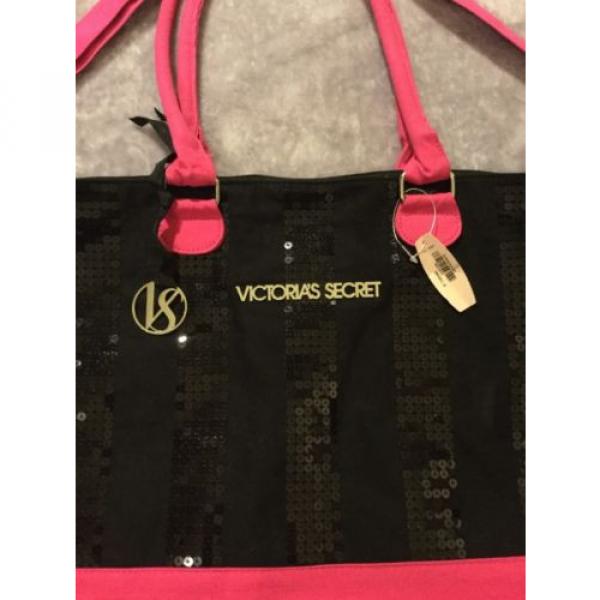 Sold Out Victoria&#039;s Secret Sequence Handbag Purse Large Beach Tote Bag Rare #2 image