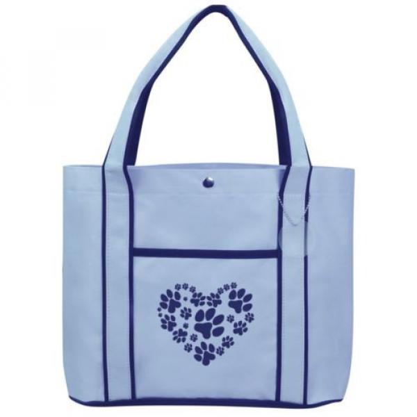 Heart Paw Prints   Fashion Tote Bag Shopping Beach Purse #2 image