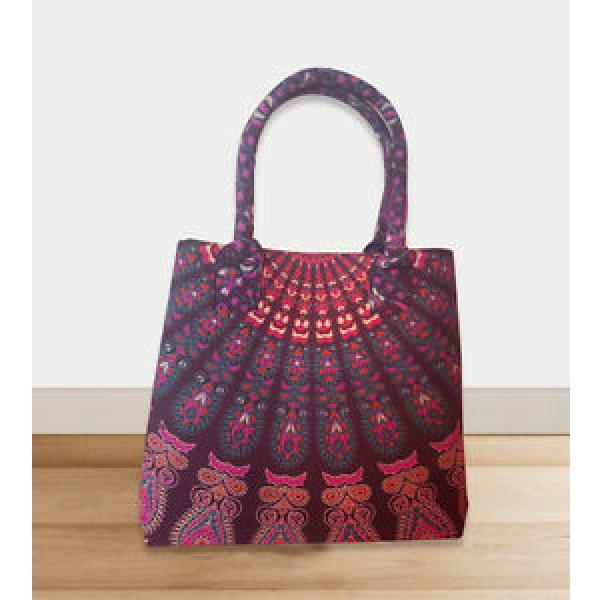 cotton handmade picnic bag hand bag shoulder bag mandala bohemian beach bag #1 image