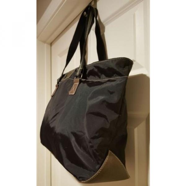ESPRIT Large Black Shoulder Weekend Gym Beach Tote Bag with Purse #3 image
