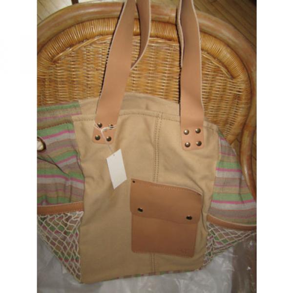 NEW UGG Bag Novelty Beach School Tote Canvas Leather #4 image