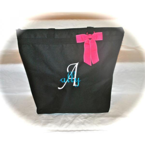 Monogrammed Personalized Tote Bag Beach Bridal Wedding Gifts Sold in 2 sizes #5 image