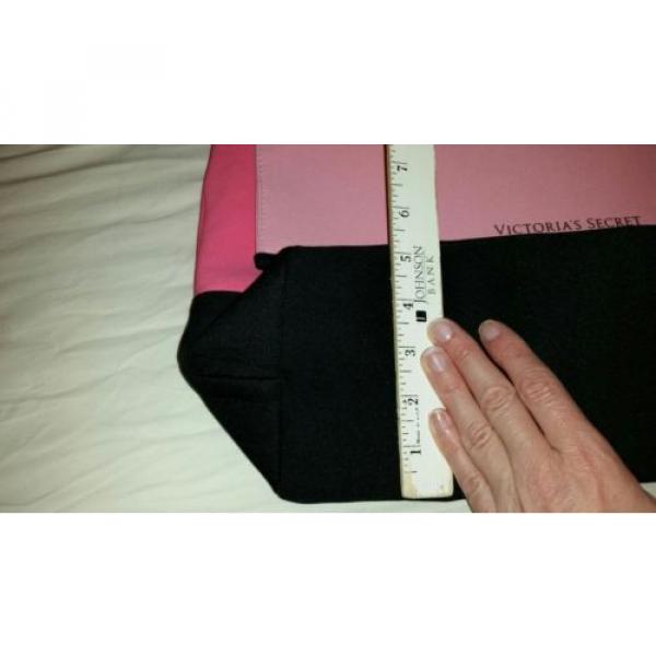 Victoria&#039;s Secret Beach Insulated Neoprene Cooler Tote Bag Pink/Black NEW #3 image
