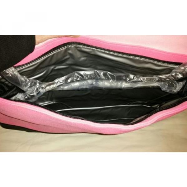 Victoria&#039;s Secret Beach Insulated Neoprene Cooler Tote Bag Pink/Black NEW #4 image