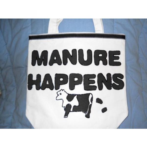 Tote Bag, Purse, Carry-All, Beach Bag &#034;Manure Happens&#034; and Cows New Handmade #1 image