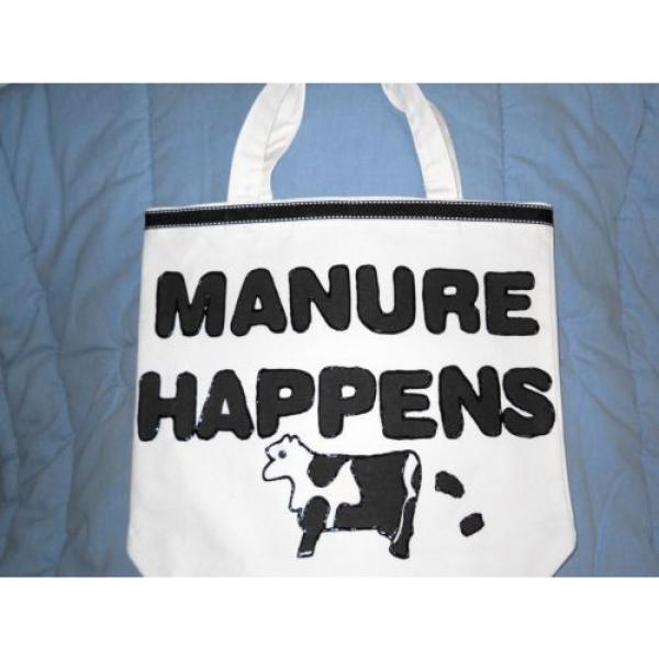 Tote Bag, Purse, Carry-All, Beach Bag &#034;Manure Happens&#034; and Cows New Handmade #5 image