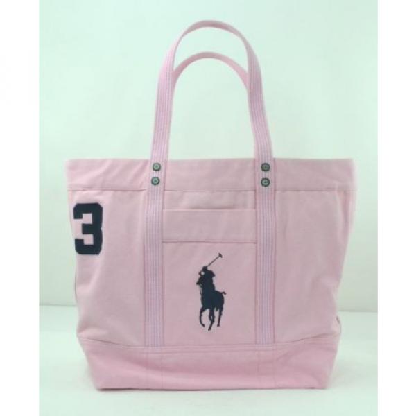 POLO RALPH LAUREN Big Pony Large Canvas Zipper Tote Travel Beach Bag Choose ONE #2 image
