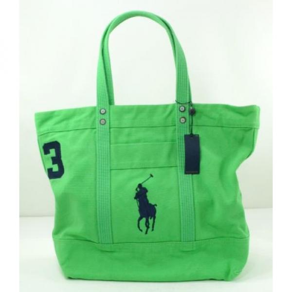 POLO RALPH LAUREN Big Pony Large Canvas Zipper Tote Travel Beach Bag Choose ONE #4 image