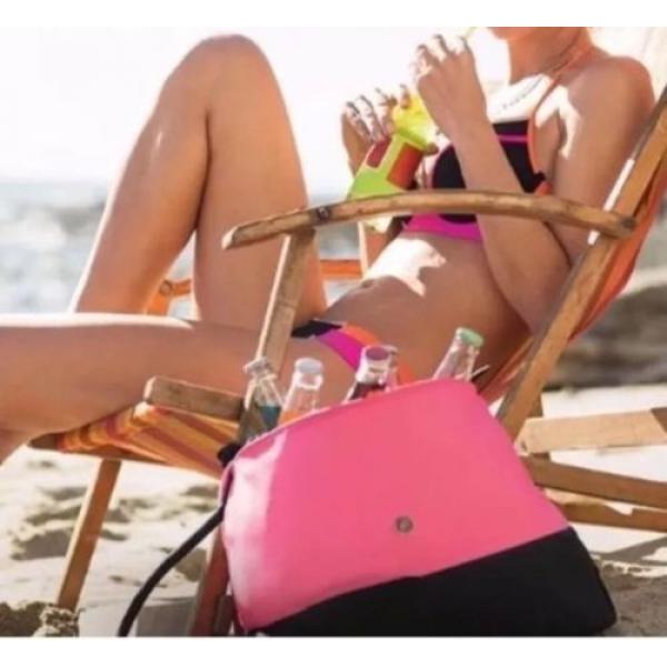 Lot of 3 Victoria Secret Pink Beach Cooler Tote Bag, Lotion, Make up bag #1 image