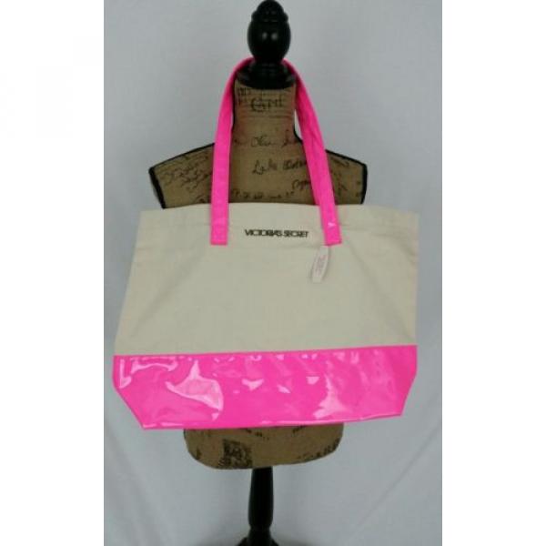 New with Tags Victoria&#039;s Secret Shoulder Bag Beach Travel Tote Canvas HOT Pink #1 image