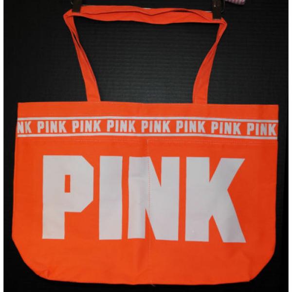 Victoria&#039;s Secret PINK Shopper / Tote / Beach Bag *New w/o Tag* Orange Logo #1 image