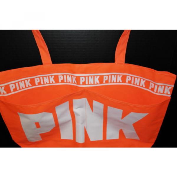 Victoria&#039;s Secret PINK Shopper / Tote / Beach Bag *New w/o Tag* Orange Logo #3 image