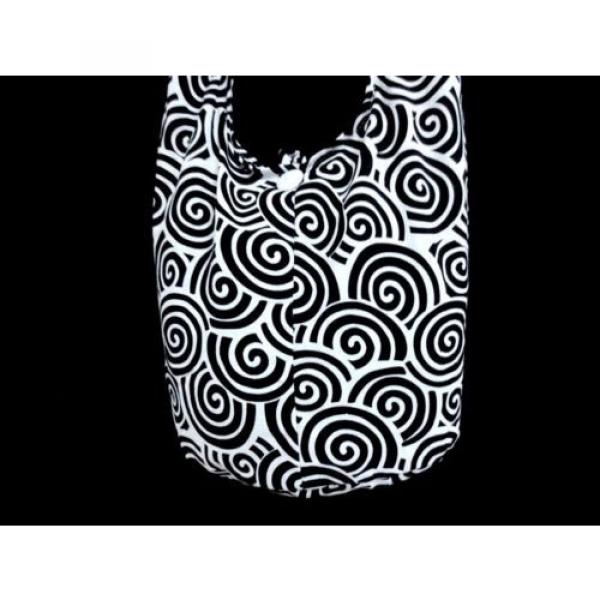 UNISEX SMALL WHITE SHOULDER BAG GYPSY BOHEMIAN PURSE THAI NEW HOBO BOHO BEACH #2 image